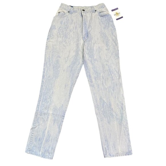 Vintage Smacs Womens 9 Acid Wash High Waisted Straight Leg Denim Jeans USA Made - Picture 1 of 16